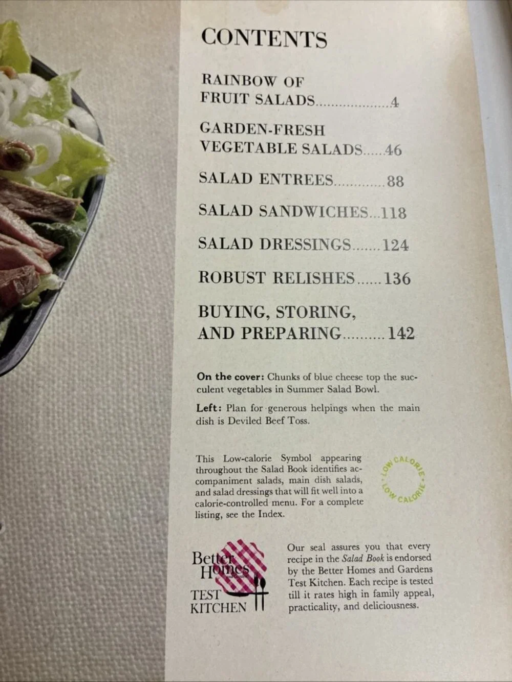 Vintage Better Homes & Gardens Salad Book 1972 2nd Ed. Cookbook Recipes